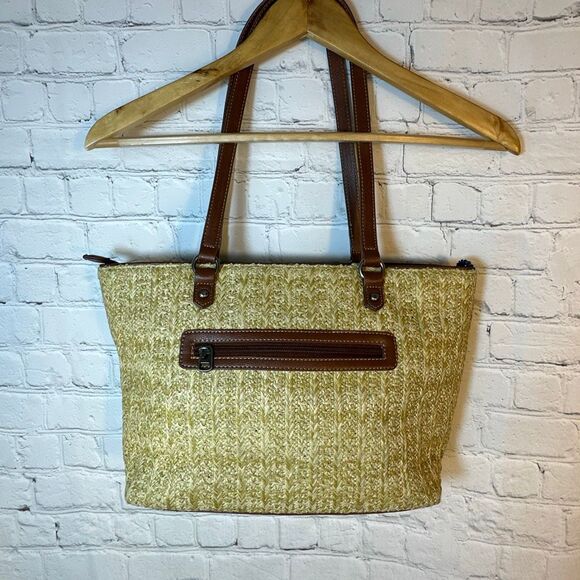 Sakroots Sak Roots Meadow Medium Straw Tote/Handbag Sun Starburst READ - Picture 5 of 10
